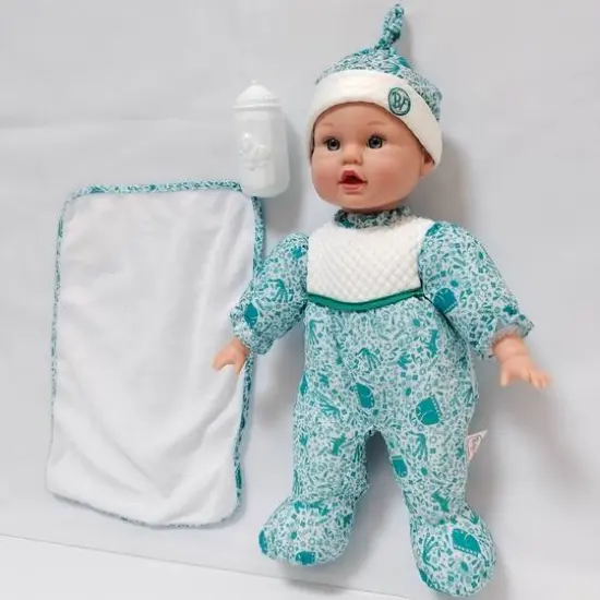 Goldberger Baby's First&reg; Baby Talker&trade; 15" Interactive Baby Doll with Trendy Teal Outfit {5}