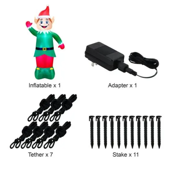 20ft. Airflowz Inflatable Colossal Elf {14}