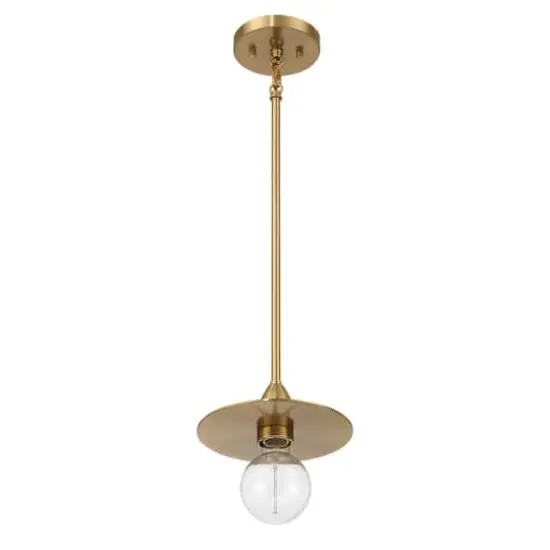 Hello Honey&reg; Daisy Brushed Gold Mini Modern Exposed Bulb Metal Ceiling Light {1}