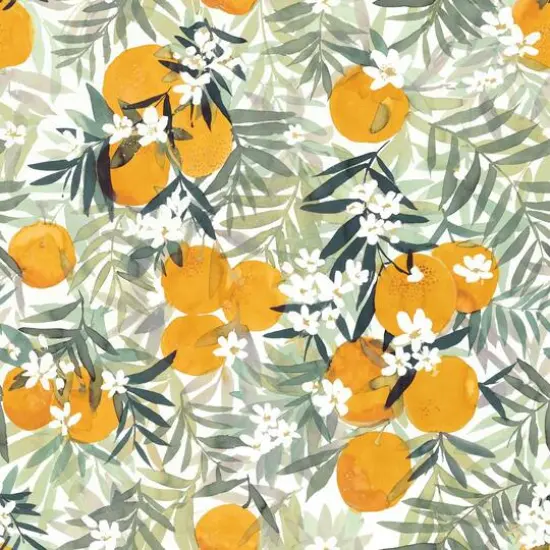 RoomMates Orange Blossom Peel & Stick Wallpaper Orange/Yellow {2}