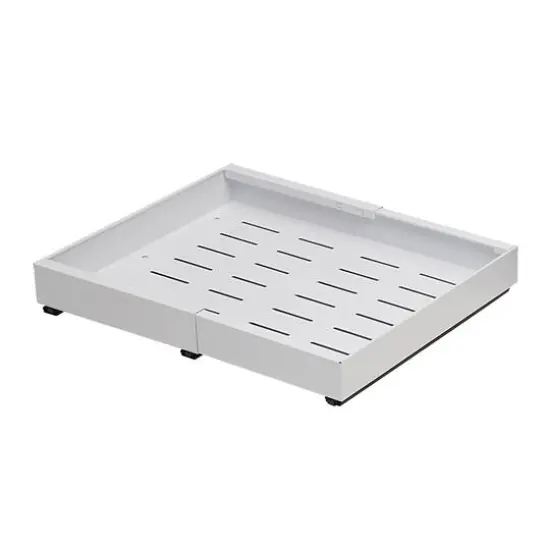SunnyPoint Pull-Out Cabinet Organizer Expandable Drawer Shelf White {4}