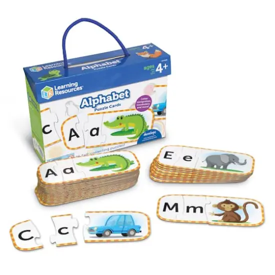 Learning Resources Upper 'n Lowercase Alphabet Puzzle Cards {1}