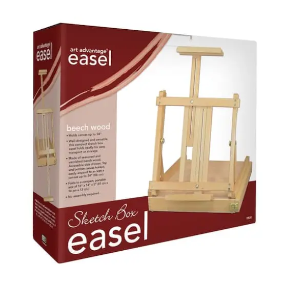 Art Advantage&reg; Beechwood Sketch Box Easel {1}