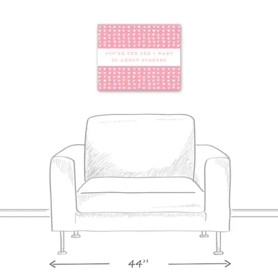 One Annoy Forever Pink Canvas Wall Art {6}