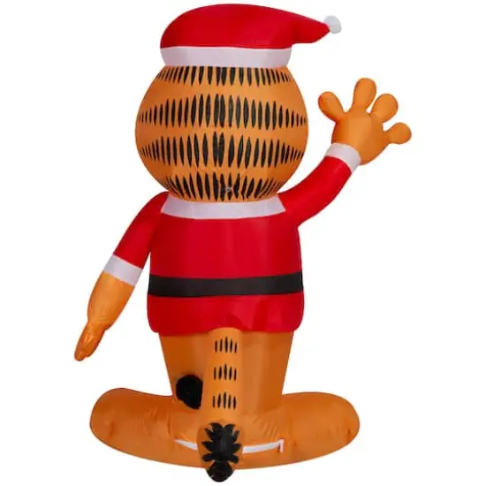 3.5ft. Airblown&reg; Inflatable Christmas Garfield in Santa Suit {3}