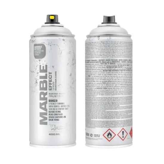 Montana&trade; Cans Marble Effect Spray Paint, 400mL White {1}