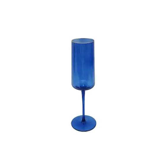 9.5oz. Glass Flute by Ashland&reg; Blue {1}