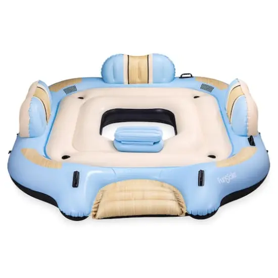 Funsicle 9ft. Tahoe Party Island Inflatable Water Float {1}