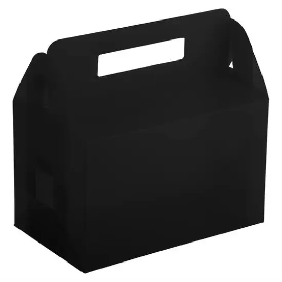 JAM Paper Plastic Lunchbox Black {1}