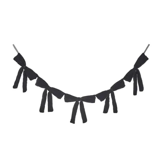 6ft. Black Bow Garland by Ashland® {1}