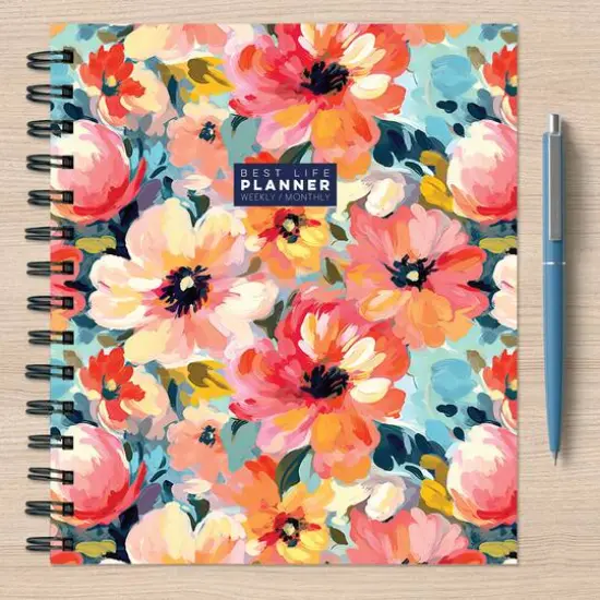 Floral Weekly Monthly Luxe Planner {7}