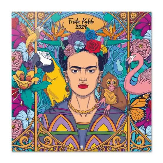 TF Publishing 2024 Frida Kahlo Bilingual Wall Calendar {1}