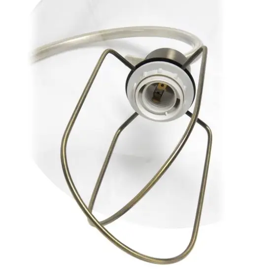 Lalia Home Modern Metal Scroll Table Lamp Antique Brass {7}