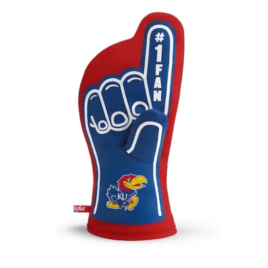 Quilted No.1 Oven Mitt Kansas Jayhawks {1}