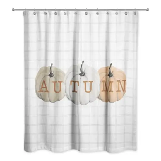 Autumn Pumpkins Shower Curtain {1}