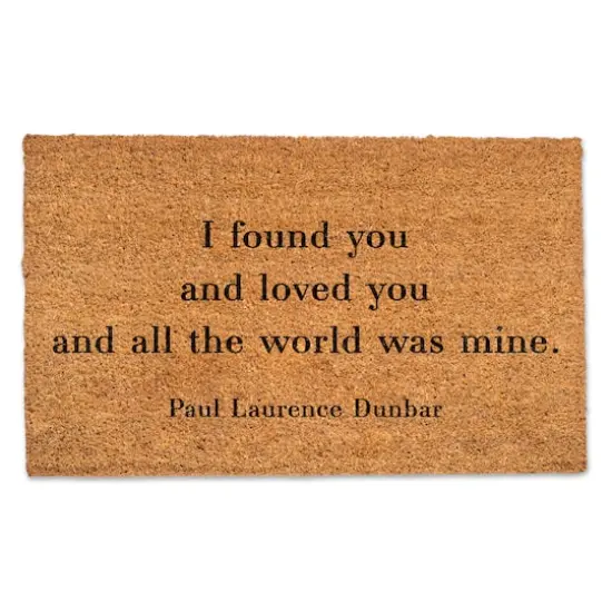 All the World Was Mine Doormat {1}