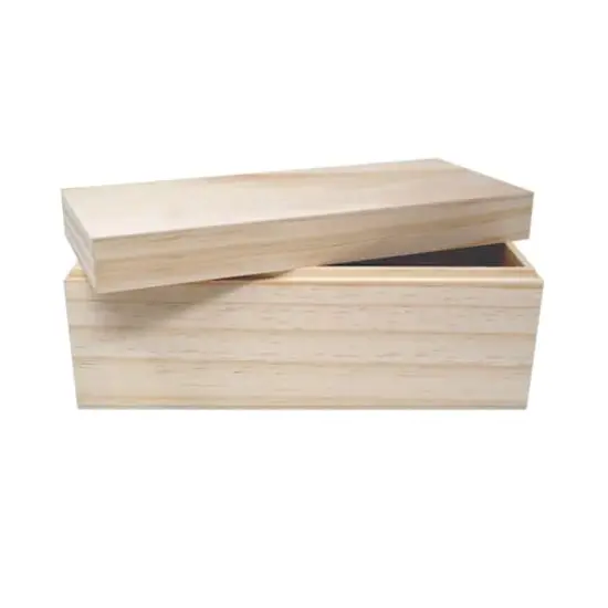 9" Wood Captop Box with Lid {1}