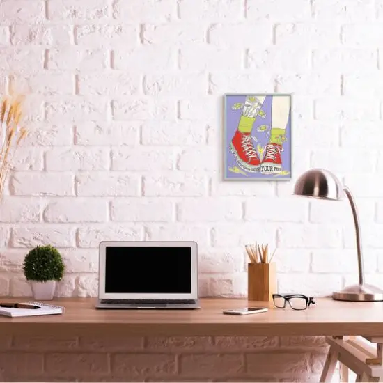 Stupell Industries Don&rsquo;t Let Grass Grow Under Your Feet Framed Wall Art {3}