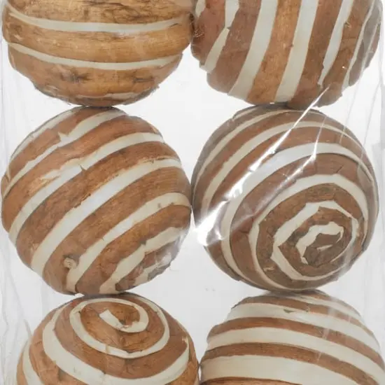 4" Natural Dried Floral Sola Ball Vase Filler Set {5}