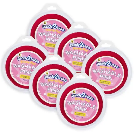 Center Enterprises Ready2Learn&trade; Jumbo Pink Washable Stamp Pad, 6ct. {1}
