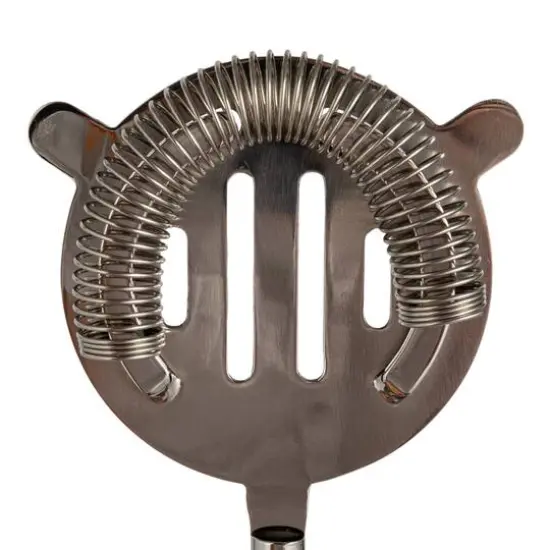 Hello Honey 5-Piece Stainless Steel and Mango Wood Bar Tools with Stand, Nickel Finish and Natural {11}