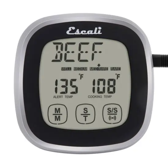 Escali Black Touch Screen Thermometer & Timer {6}
