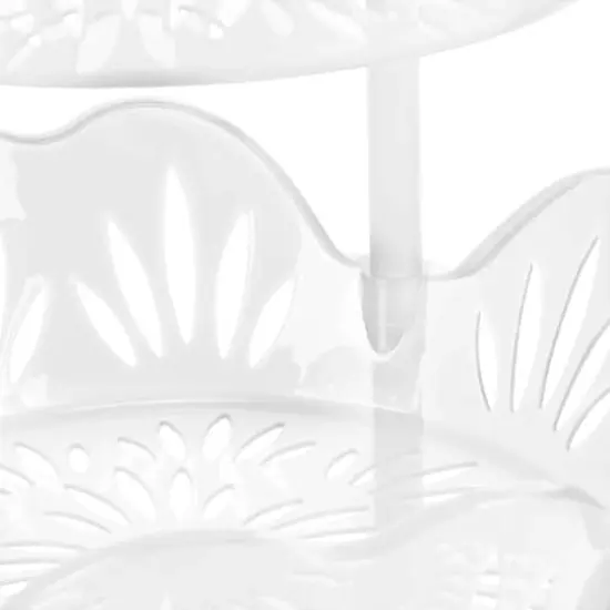 Kitchen Details White 4-Tier Large Basket Shelf {8}