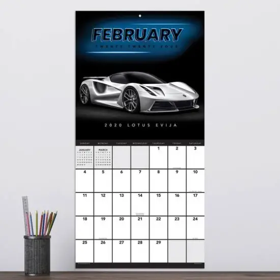 TF Publishing 2024 Dream Cars Wall Calendar {5}