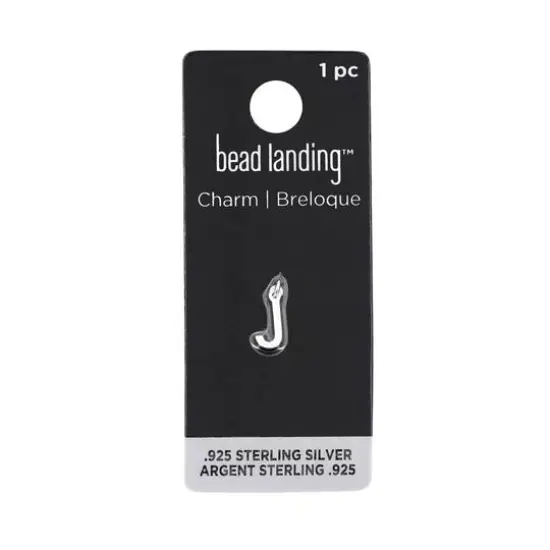Sterling Silver Alphabet Charm by Bead Landing&trade; J {9}