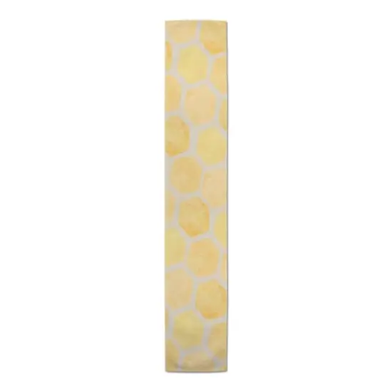 Sweet As Honey Hive Pattern 16" x 72" Poly Twill Table Runner {3}