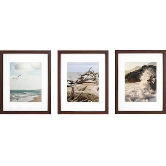 3 Pack Gallery™ 8" x 10" Brown Frame with Mat by Studio Décor® {1}