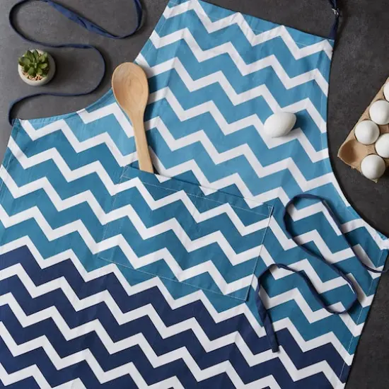 DII&reg; Chevron Apron Nautical Blue {10}