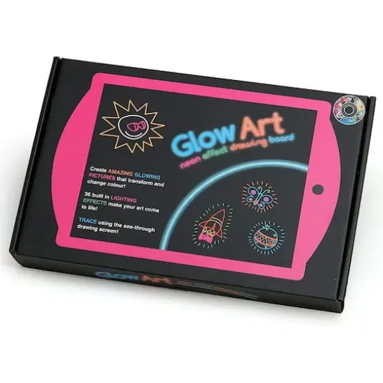 Marvin's Magic Pink Glow Art Neon Effect Drawing Board {1}