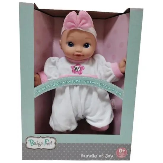 Goldberger Baby's First&reg; Bundle of Joy&trade; 13" Baby Doll with White & Pink Jumper {3}