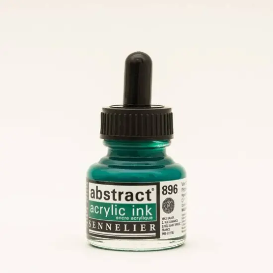 Sennelier Abstract Acrylic Ink, 30mL Phthalo Green {1}