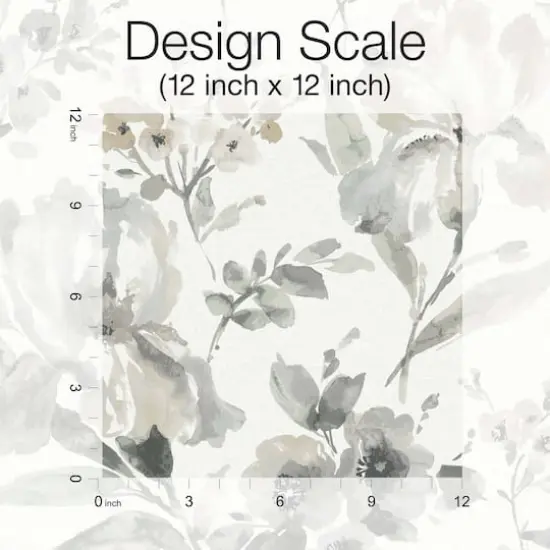 RoomMates Gray Iris Peel & Stick Wallpaper {6}