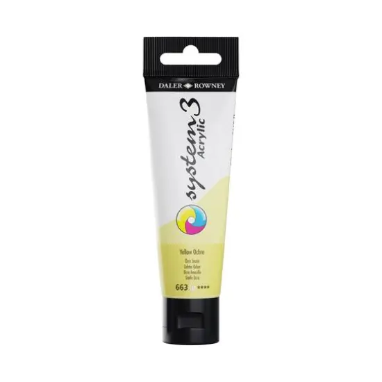 Daler-Rowney&reg; Original System 3 Acrylic Paint, 59mL 663 Yellow Ochre {1}