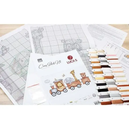 Luca-s Train Journey Counted Cross Stitch Kit {6}