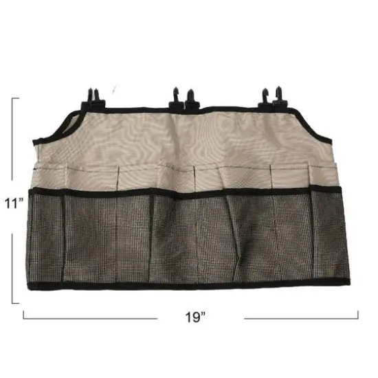 Household Essentials 19" Bucket Caddy with Trim Brown {7}