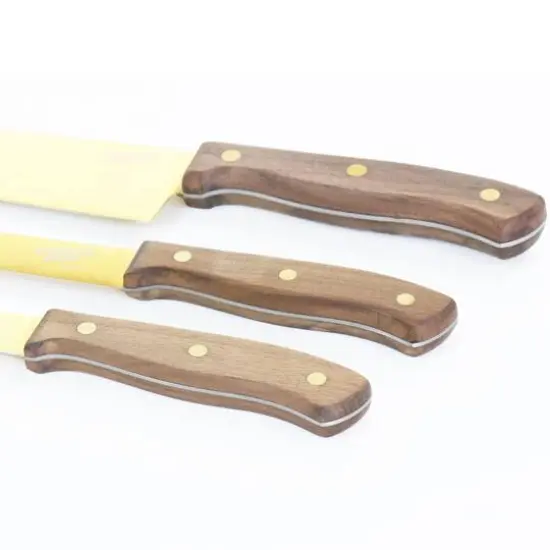 Gibson Home&reg; Alaniz 3-Piece Gold Titanium-Plated Cutlery Set {4}