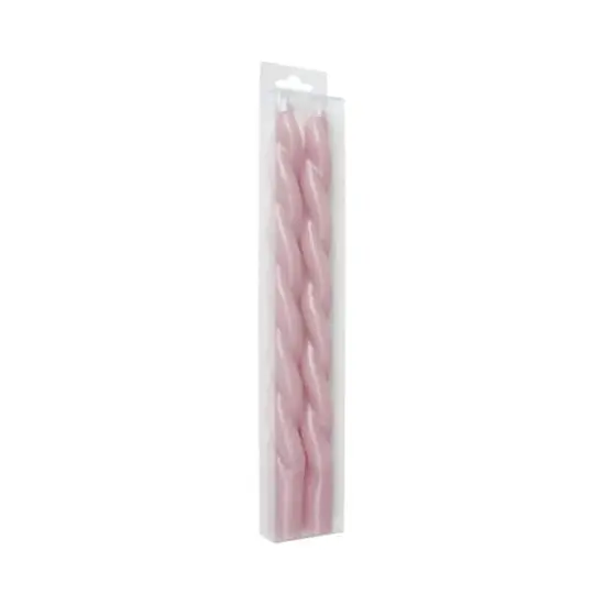 10" Unscented Twist Taper Candles, 2ct. by Ashland&reg; Mauve {3}
