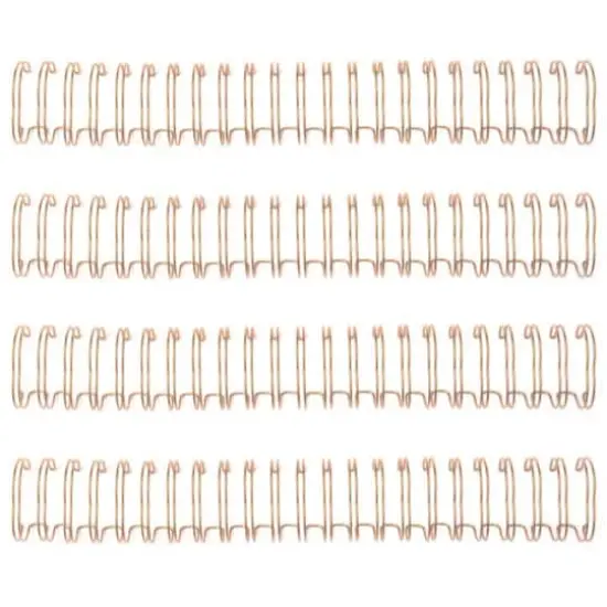 We R Memory Keepers&reg; 0.625" Cinch Binding Wires, 4ct. Rose Gold {1}