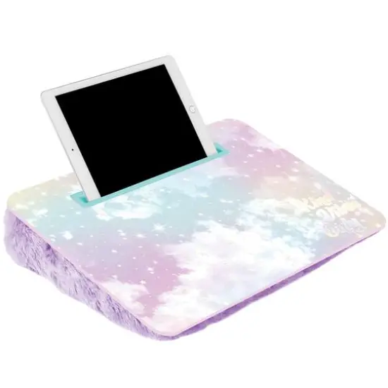 Make It Real™ 3C4G 12" x 17" Purple & Pastel Holowave Lap Desk {5}