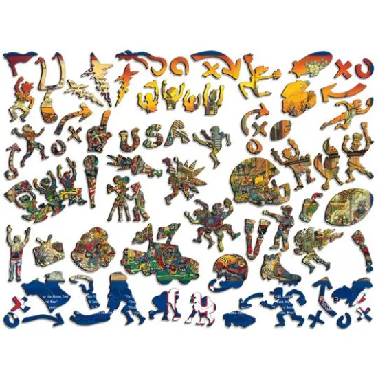 Joe Journeyman NFL Wooden Puzzle New York Giants {3}