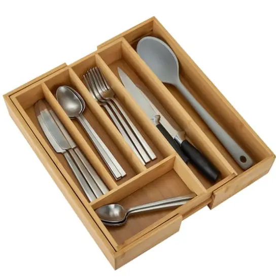 Kitchen Details Bamboo Expandable Cutlery Tray {7}