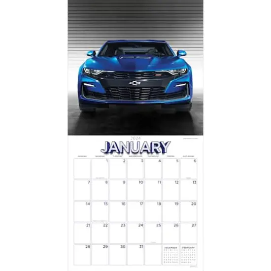 TF Publishing 2024 Camaro Wall Calendar {4}