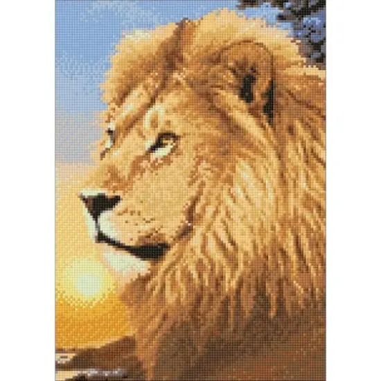 Wizardi Lion King Diamond Painting Kit {1}