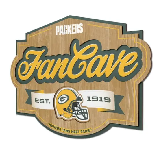 NFL Fan Cave Sign Green Bay Packers {1}