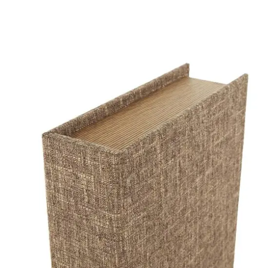 Multicolor Faux Book Storage Decorative Box with Gold Paper Detailed Edges Set {6}