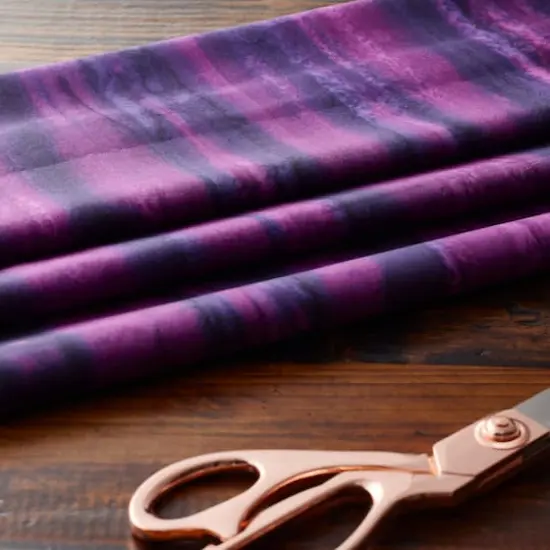 Feldman Batik Plum Tonal Cotton Fabric {4}